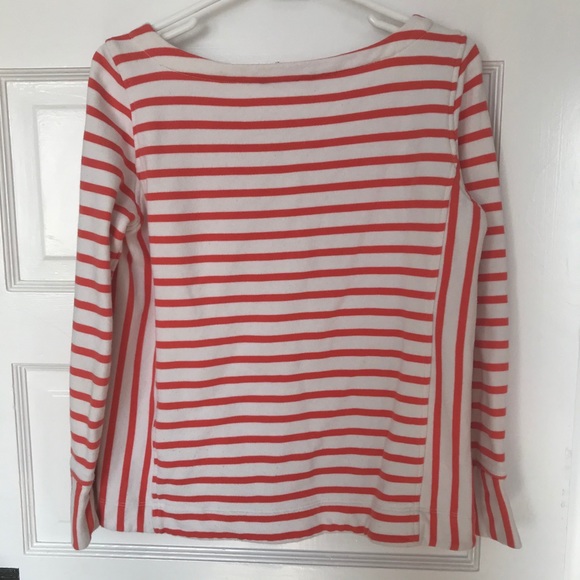 Banana Republic Orange and White Striped Sweater - Picture 2 of 3